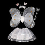 Butterfly wing +Wand +Headband +Tutu Skirt Sets Hot Butterfly Wing