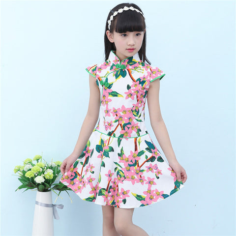 1-13T Baby Girls Dress Casual Teenagers Performance Costume Kids Girl Party Children Clothing