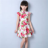 1-13T Baby Girls Dress Casual Teenagers Performance Costume Kids Girl Party Children Clothing