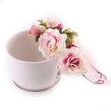 Kids And Monther Rose Flower Hairband Wreath Headdress Weave Garlands