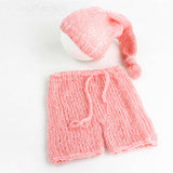 Soft Mohair Newborn Photography Props Costumes Cap/Hat+Pants 2pcs