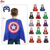 kids superhero cape mask baby costume Carnival spider-man