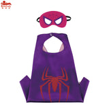 kids superhero cape mask baby costume Carnival spider-man