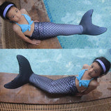 13 Color Girls Swimmable Mermaid Tail W Monofin Christmas gift For Kids Children Mermaid Tail