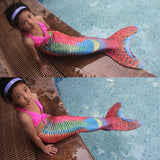 13 Color Girls Swimmable Mermaid Tail W Monofin Christmas gift For Kids Children Mermaid Tail