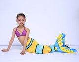 13 Color Girls Swimmable Mermaid Tail W Monofin Christmas gift For Kids Children Mermaid Tail