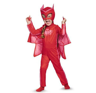 PJ Masks Owlette Classic Toddler Child Costume and Silky cloak
