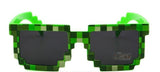 Girls Minecraft Glasses 8 bit Pixel kids Sunglasses Female Male Mosaic Sun Glasses kids