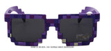 Girls Minecraft Glasses 8 bit Pixel kids Sunglasses Female Male Mosaic Sun Glasses kids