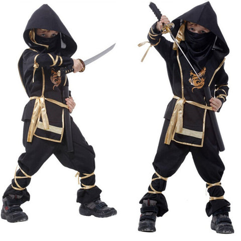 Kids Ninja Costumes Halloween Party Boys Girls Warrior Stealth Children's Day Cosplay Assassin Costume