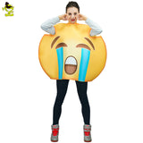 2018 Unisex Funny Emoji Costumes Face Series Jumpsuit  Cartoon Cosplay Emoji Costume