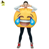 2018 Unisex Funny Emoji Costumes Face Series Jumpsuit  Cartoon Cosplay Emoji Costume