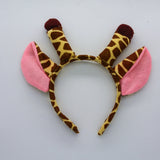 2018 Animal Little Giraffe Ear Headband Bow Tie Tail 3pcs set Cosplay Performance Accessories